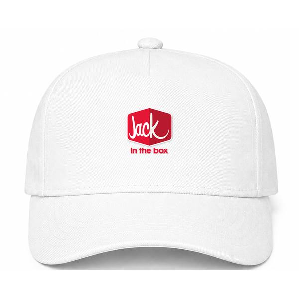 Jack in the Box Logo White Dad Baseball Cap Hat