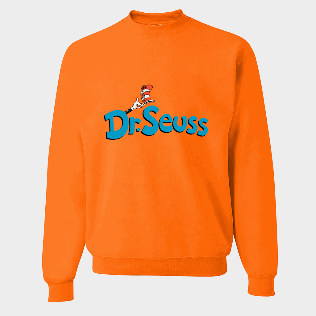 Men's Dr. Seuss Crewneck Sweatshirt - Orange