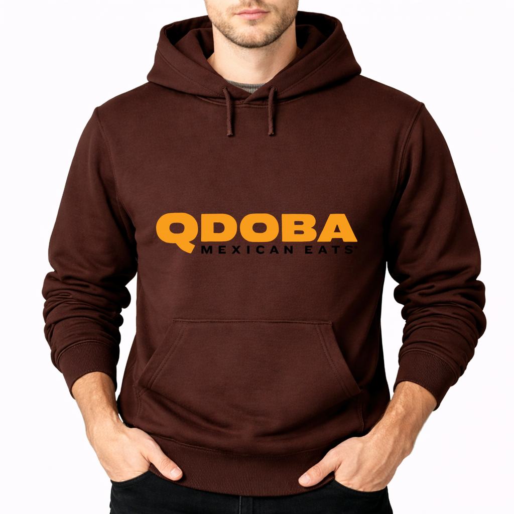 Men's Qdoba Pullover Hoodie - Brown