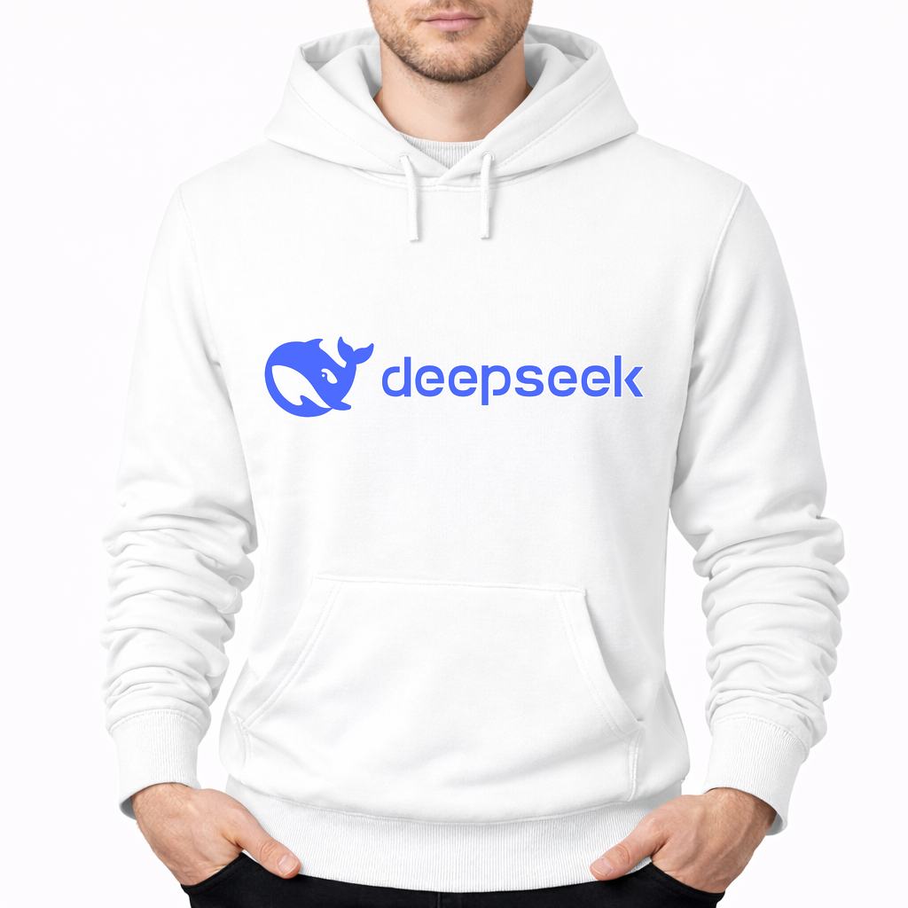 Men's Deepseek Pullover Hoodie - White