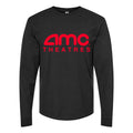 Men's Amc Theatres logo PNG1 Long sleeves Cotton Blend T-Shirt - Black
