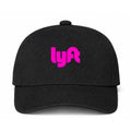 Lyft Pink Logo Black Dad Baseball Cap Hat