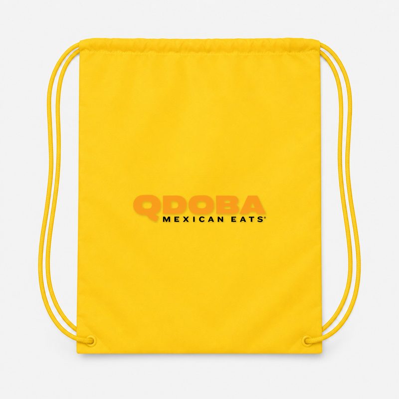 Qdoba Drawstring Bag - Yellow