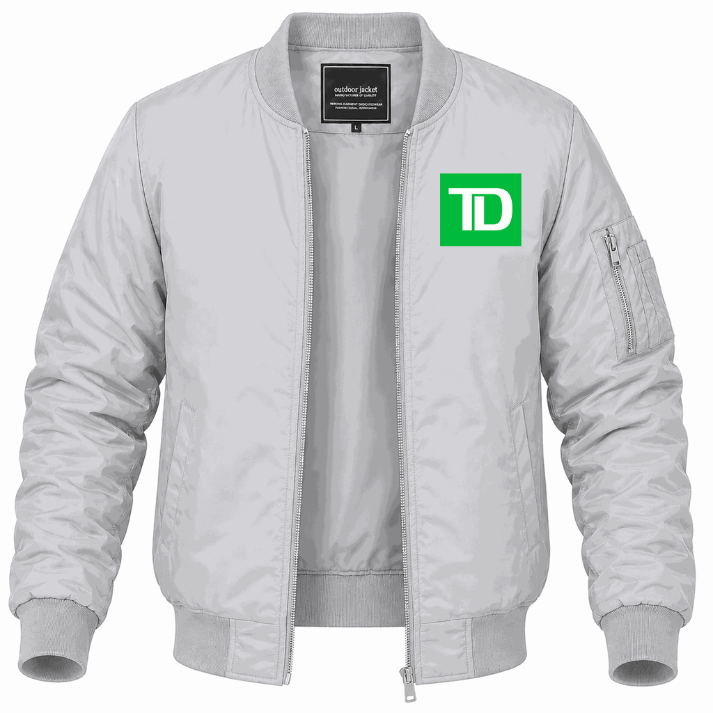 Men's TD Bank Lightweight Bomber Jacket - Gray