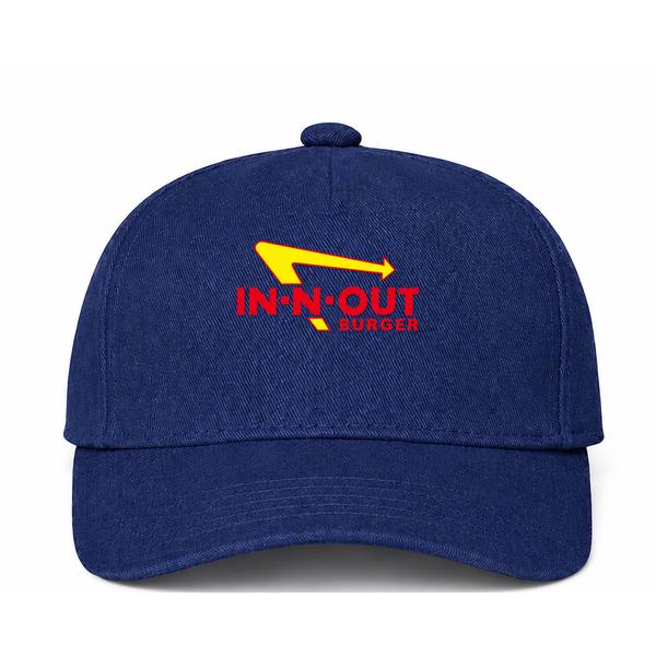 In-N-Out Burger Logo Navy Dad Baseball Cap Hat