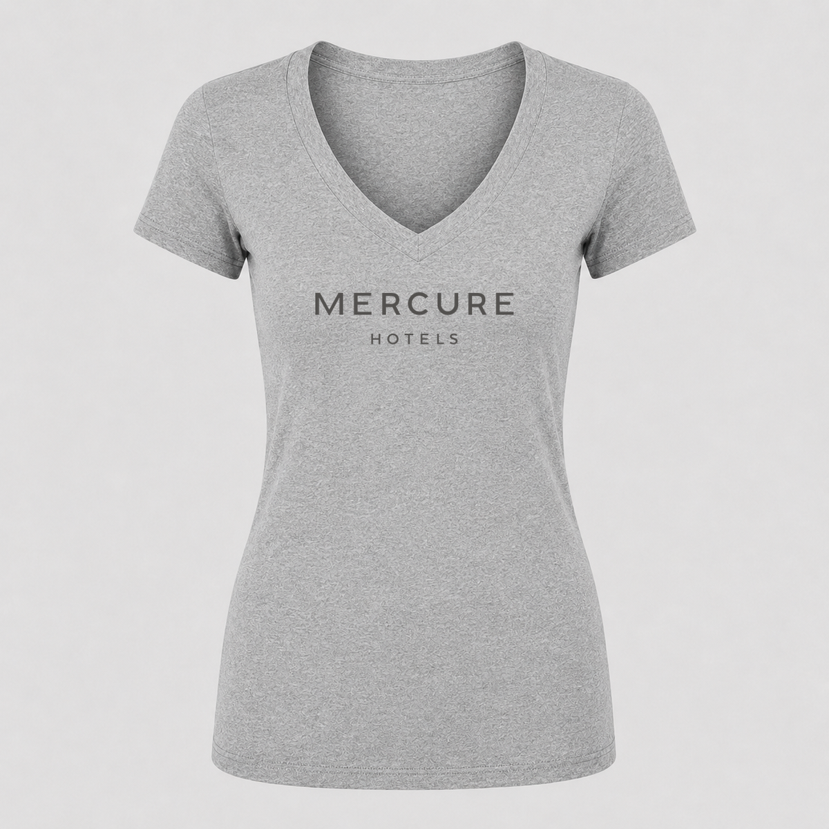 Women's Mercure V Neck T-Shirt in gray