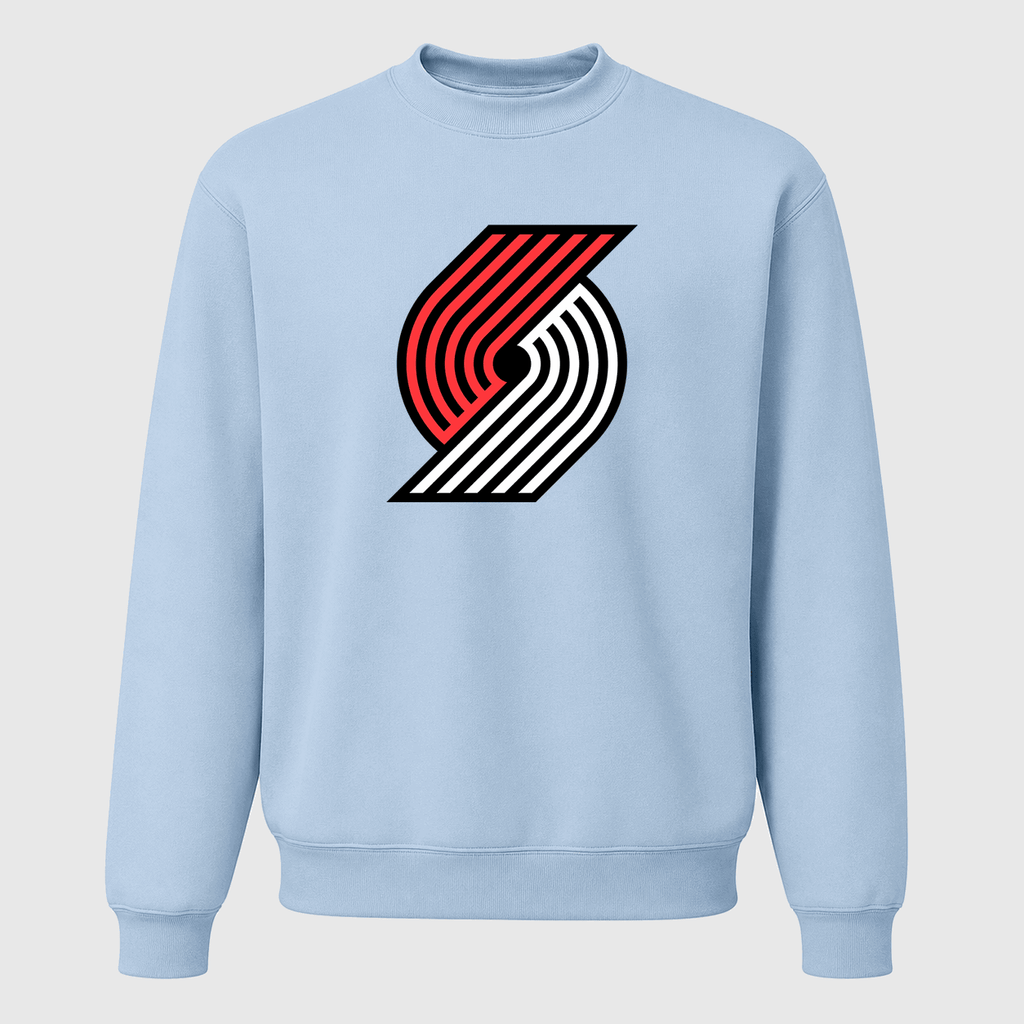 Men's Portland Trail Blazers Crewneck Sweatshirt - Sky Blue