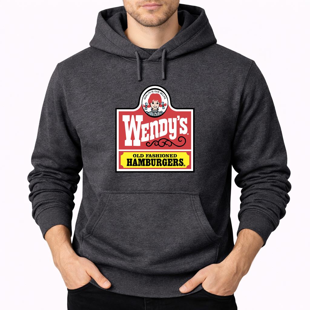 Men's Wendy's Pullover Hoodie - Charcoal