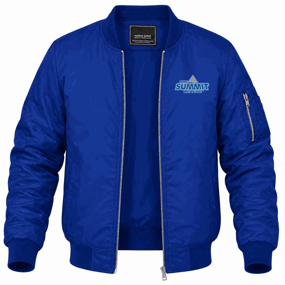 Men's The Summit League Logo Lightweight Bomber Jacket - Blue