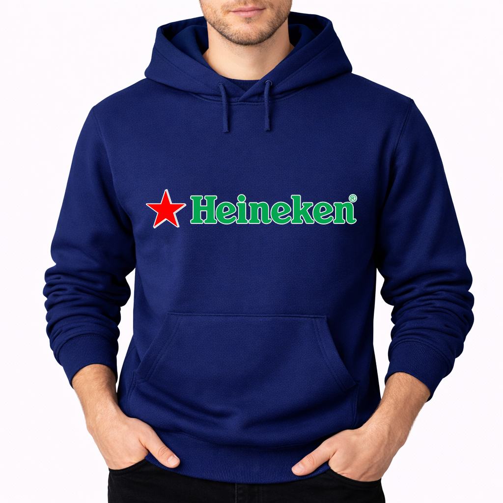 Men's Heineken Pullover Hoodie - Navy