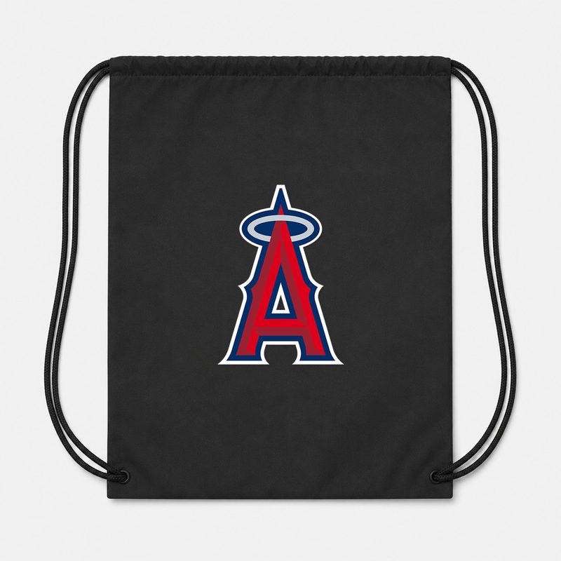 Los Angeles Angels Drawstring Bag - Black