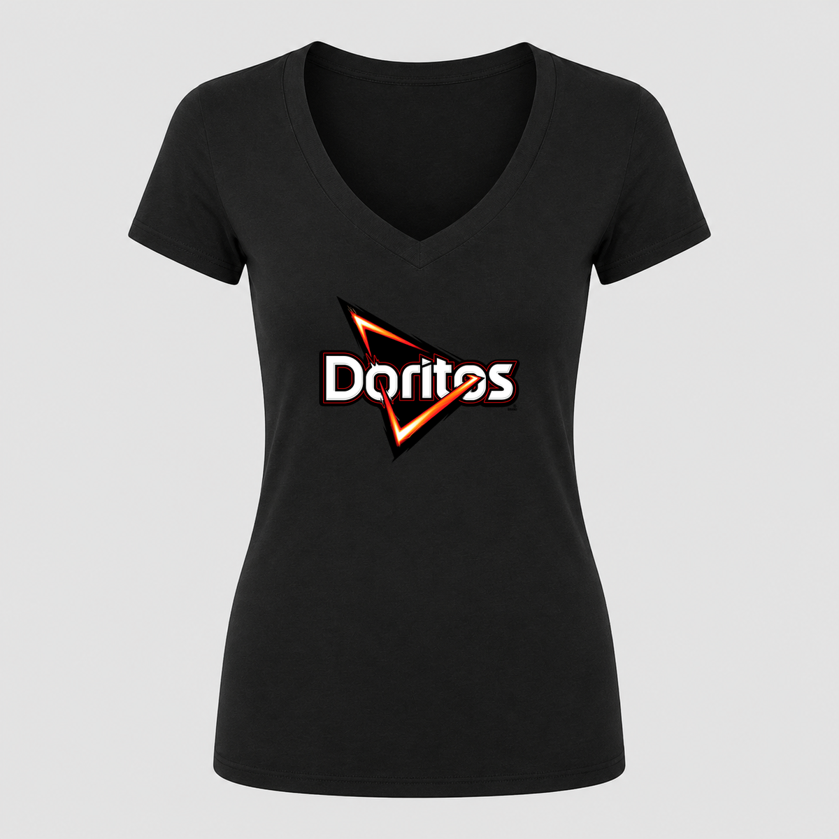 Women's Doritos V Neck T-Shirt in black