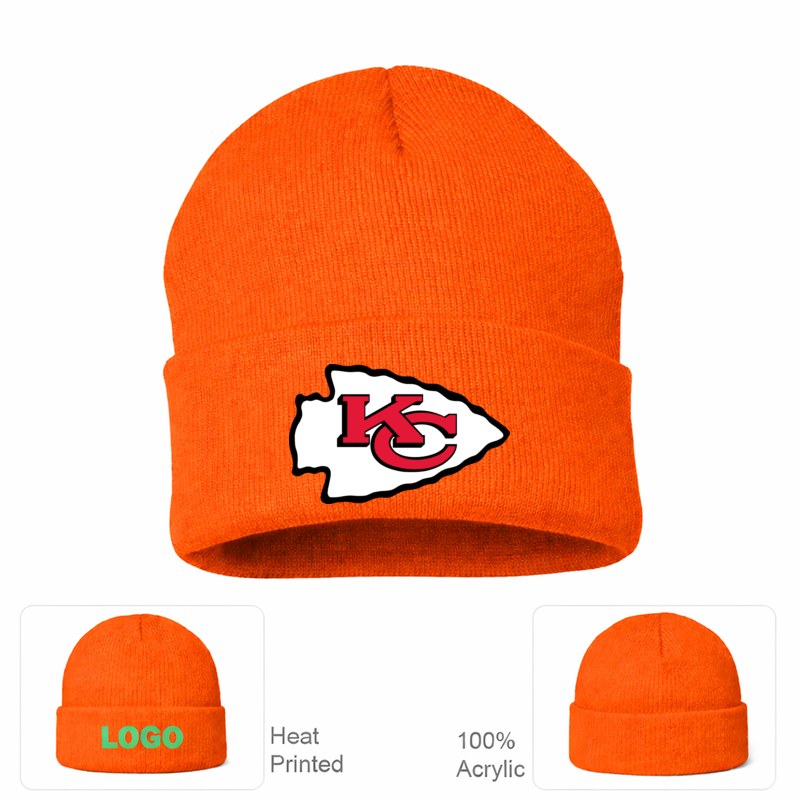 Kansas City Chiefs Orange Beanie Hat