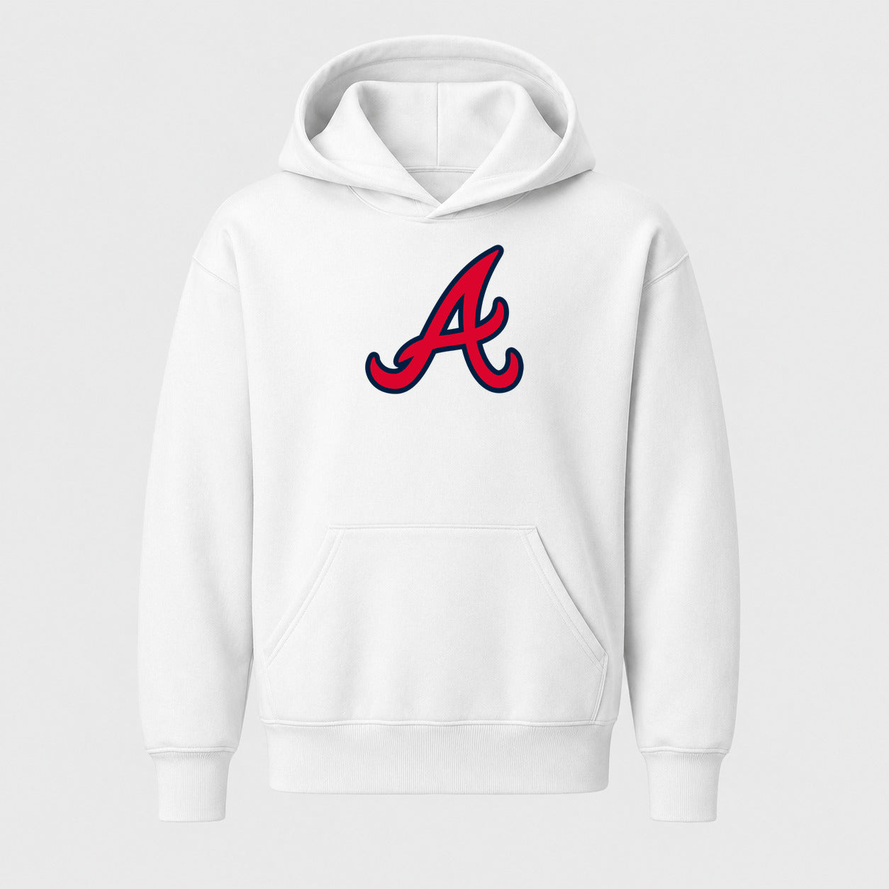 Youth Atlanta Braves Pullover Hoodie - White