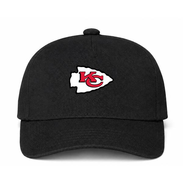 Kansas City Chiefs NFL Logo Black Dad Baseball Cap Hat