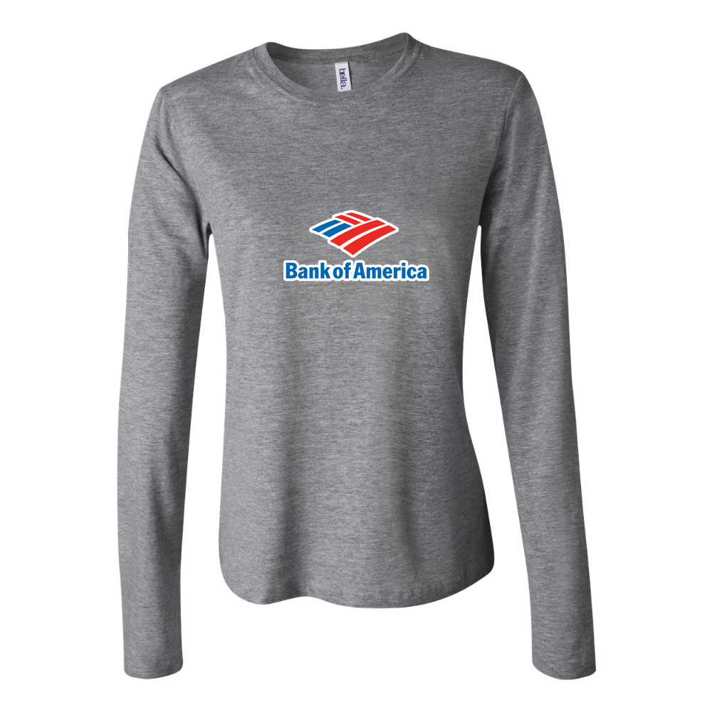 Women's Bank of America Long Sleeve T-Shirt - Gray