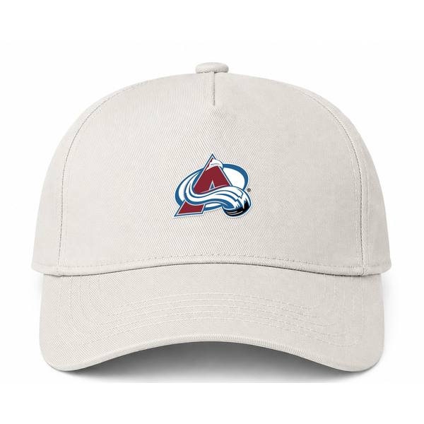 Colorado Avalanche NHL Logo Beige Dad Baseball Cap Hat