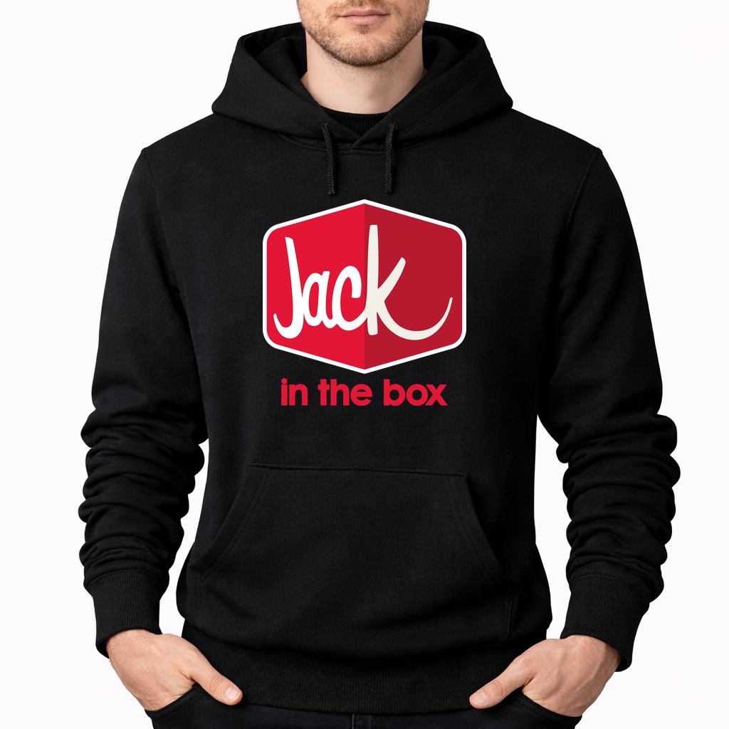 Men's Jack in the Box Pullover Hoodie - Black