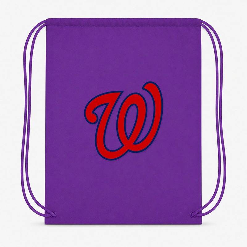 Washington Nationals Drawstring Bag - Purple