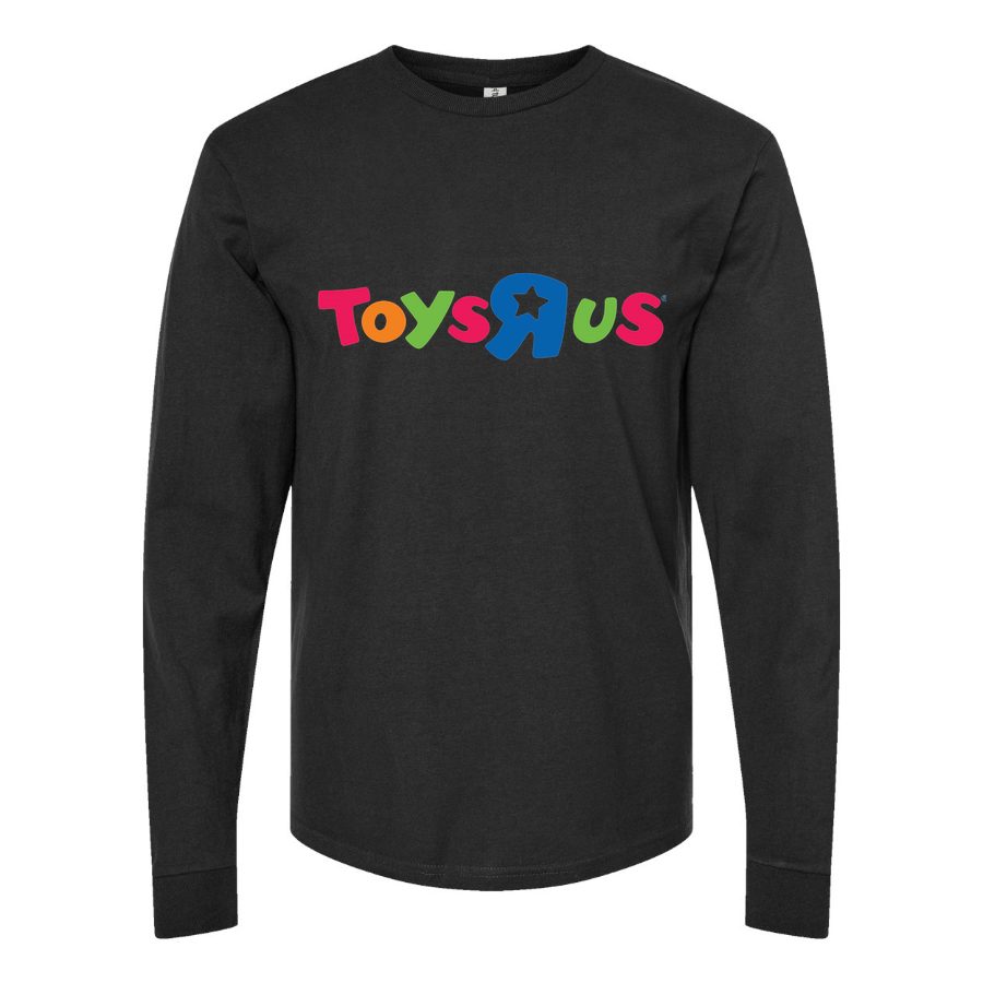 Men's Toys-R-Us-logo-1536x807 Long sleeves Cotton Blend T-Shirt - Black