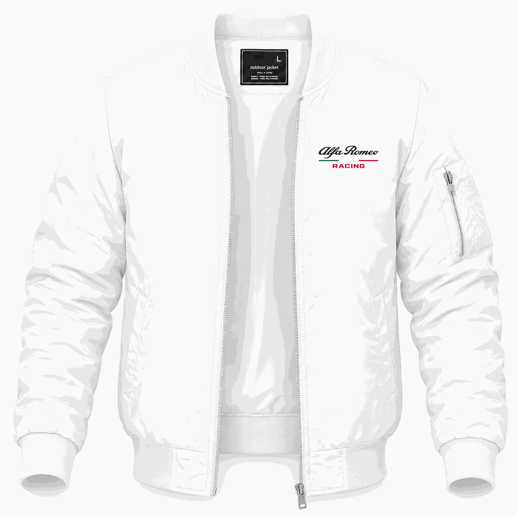 Men's Alfa Romeo Racing Lightweight Bomber Jacket - White