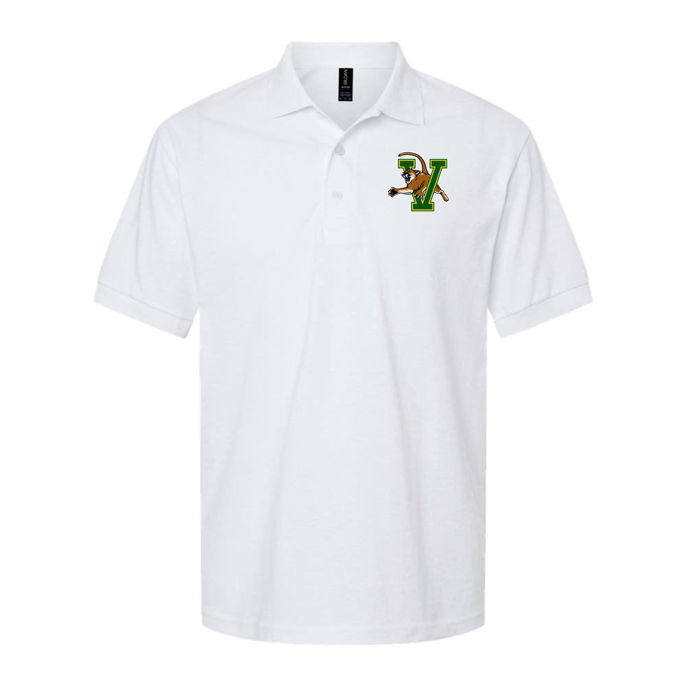 Men's Vermont Catamounts Dry Blend Polo - White