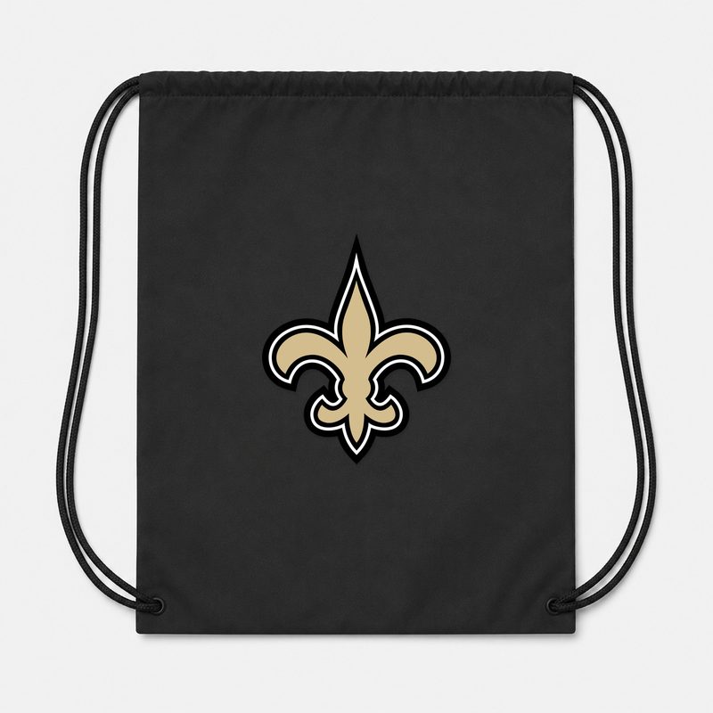 New Orleans Saints Drawstring Bag - Black
