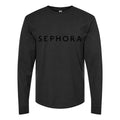 Men's Sephora-Logo-1536x864 Long sleeves Cotton Blend T-Shirt - Black