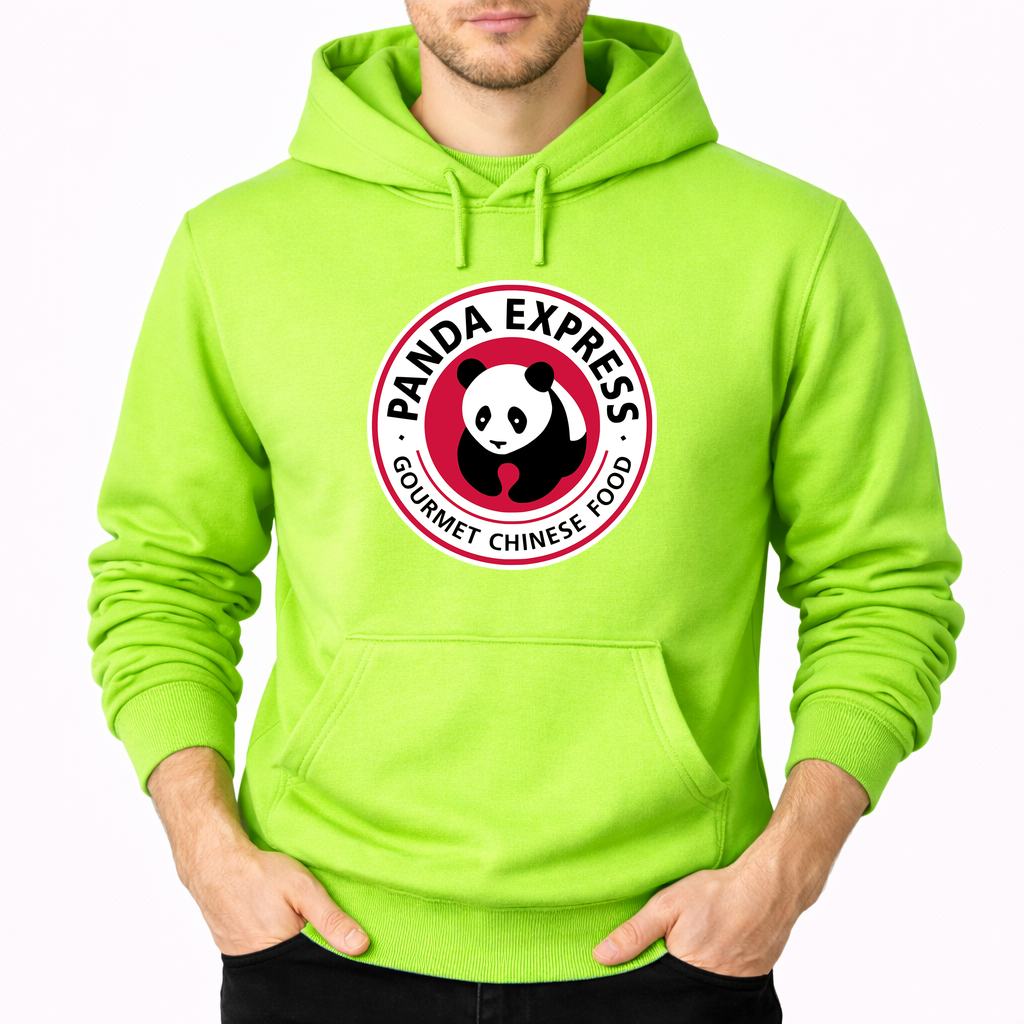 Men's Panda Express Pullover Hoodie - Lime green