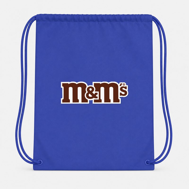 MMs Food Drawstring Bag - Blue