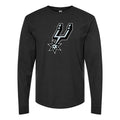 Men's San Antonio Spurs Long sleeves Cotton Blend T-Shirt - Black