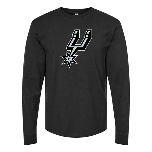 Men's San Antonio Spurs Long sleeves Cotton Blend T-Shirt