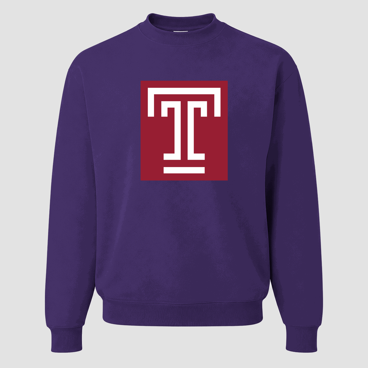 Men's Temple Owls Crewneck Sweatshirt - Purple