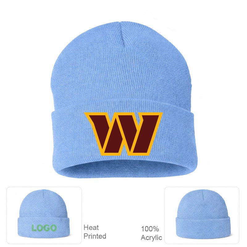 Washington Commanders Sky Blue Beanie Hat