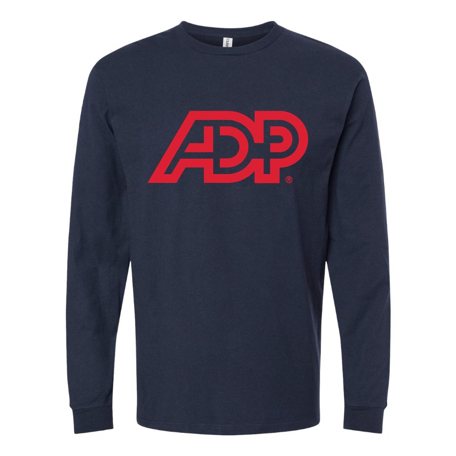 Men's ADP-logo-1536x1045 Long sleeves Cotton Blend T-Shirt - Navy
