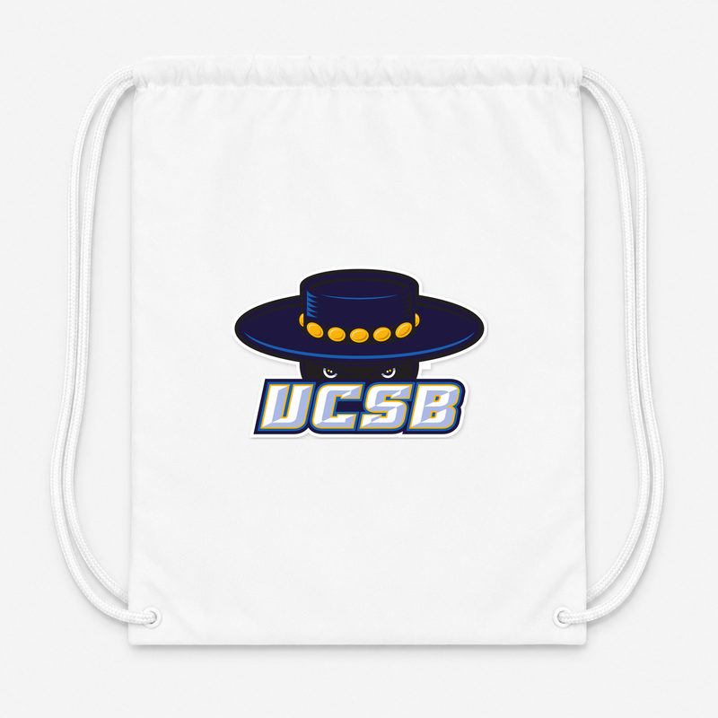 UCSB Gauchos Drawstring Bag - White