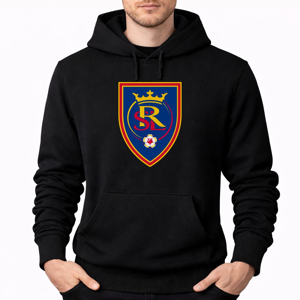 Men's Real Salt Lake Soccer Pullover Hoodie - Black
