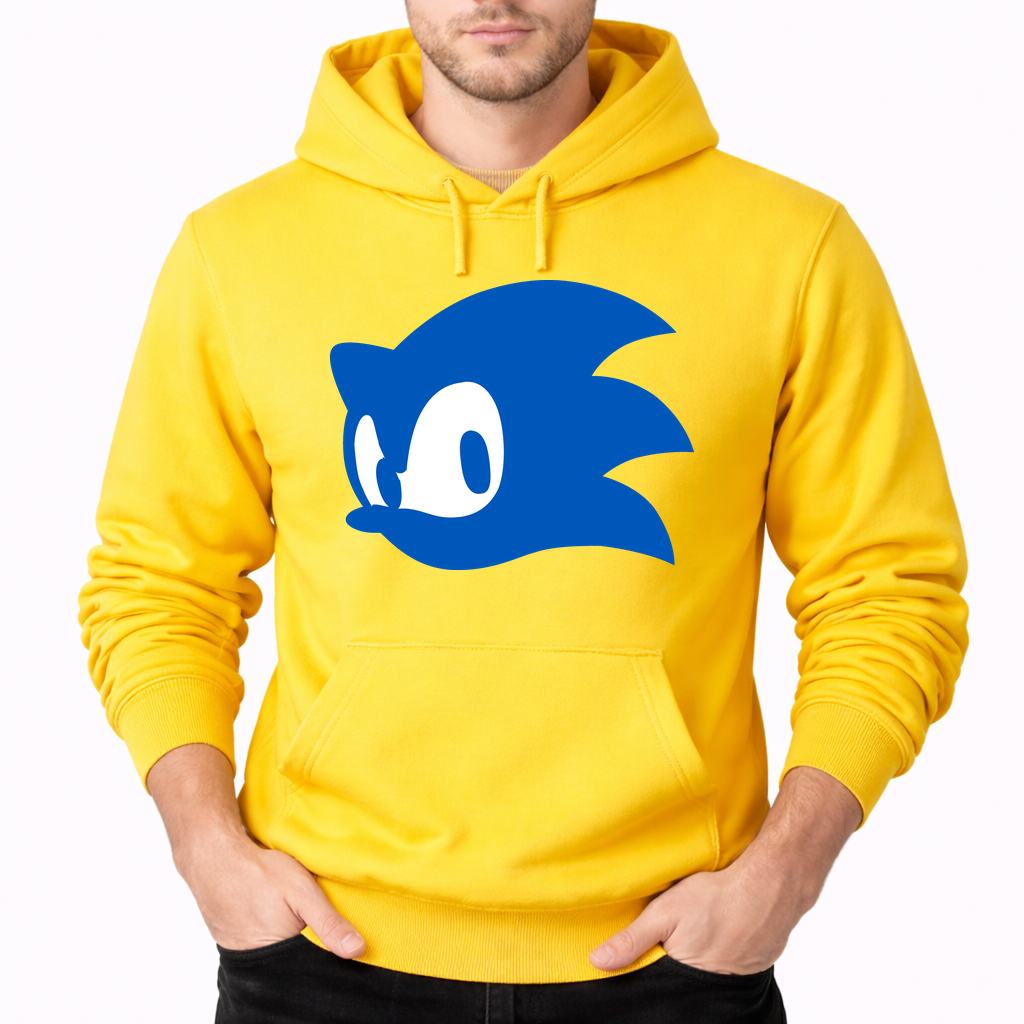 Men's Sonic Pullover Hoodie - Yellow