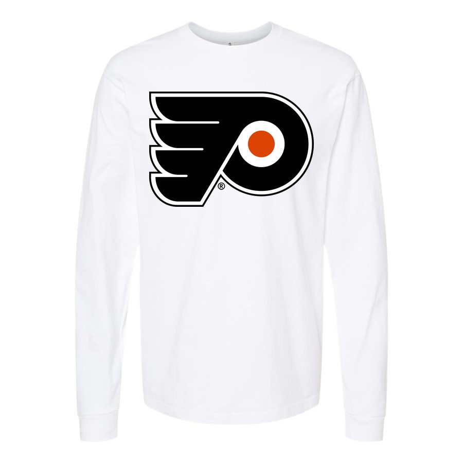 Men's Philadelphia Flyers Long sleeves Cotton Blend T-Shirt - White