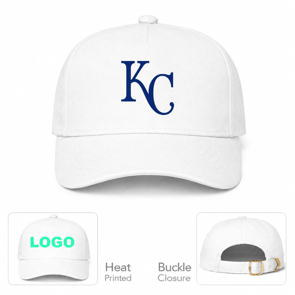MLB Kansas City Royals Baseball Cap Hat - White