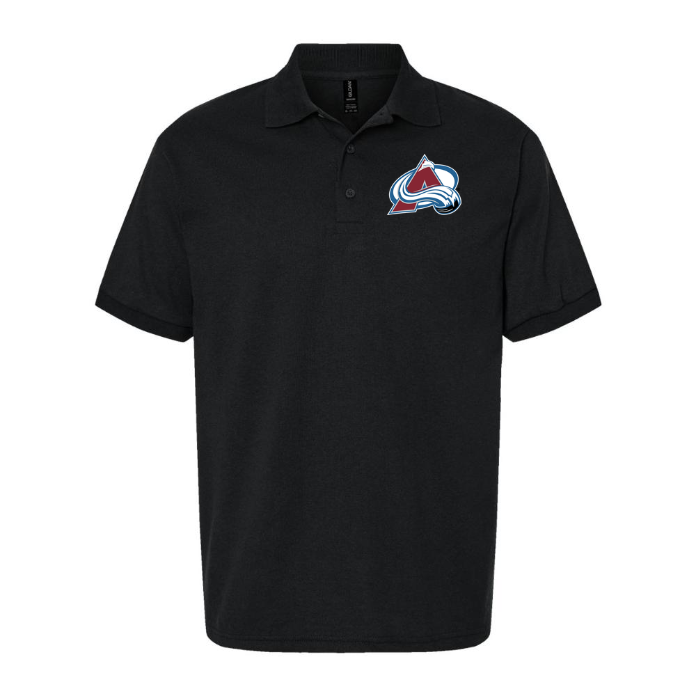 Men's Colorado Avalanche Dry Blend Polo - Black