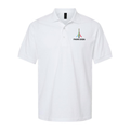 Men's Paris 2024 Olympics Black Logo Dry Blend Polo - White