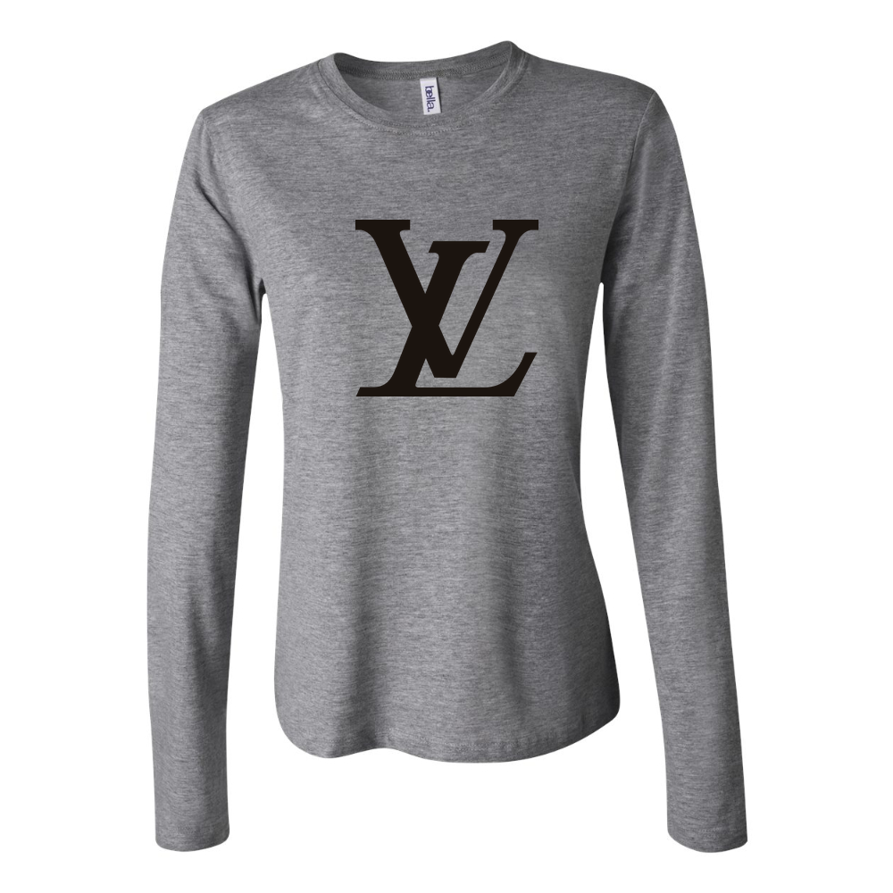 Women's Louis Vuitton Long Sleeve T-Shirt - Gray