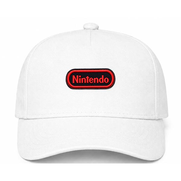 Nintendo Embroidery Logo White Dad Baseball Cap Hat