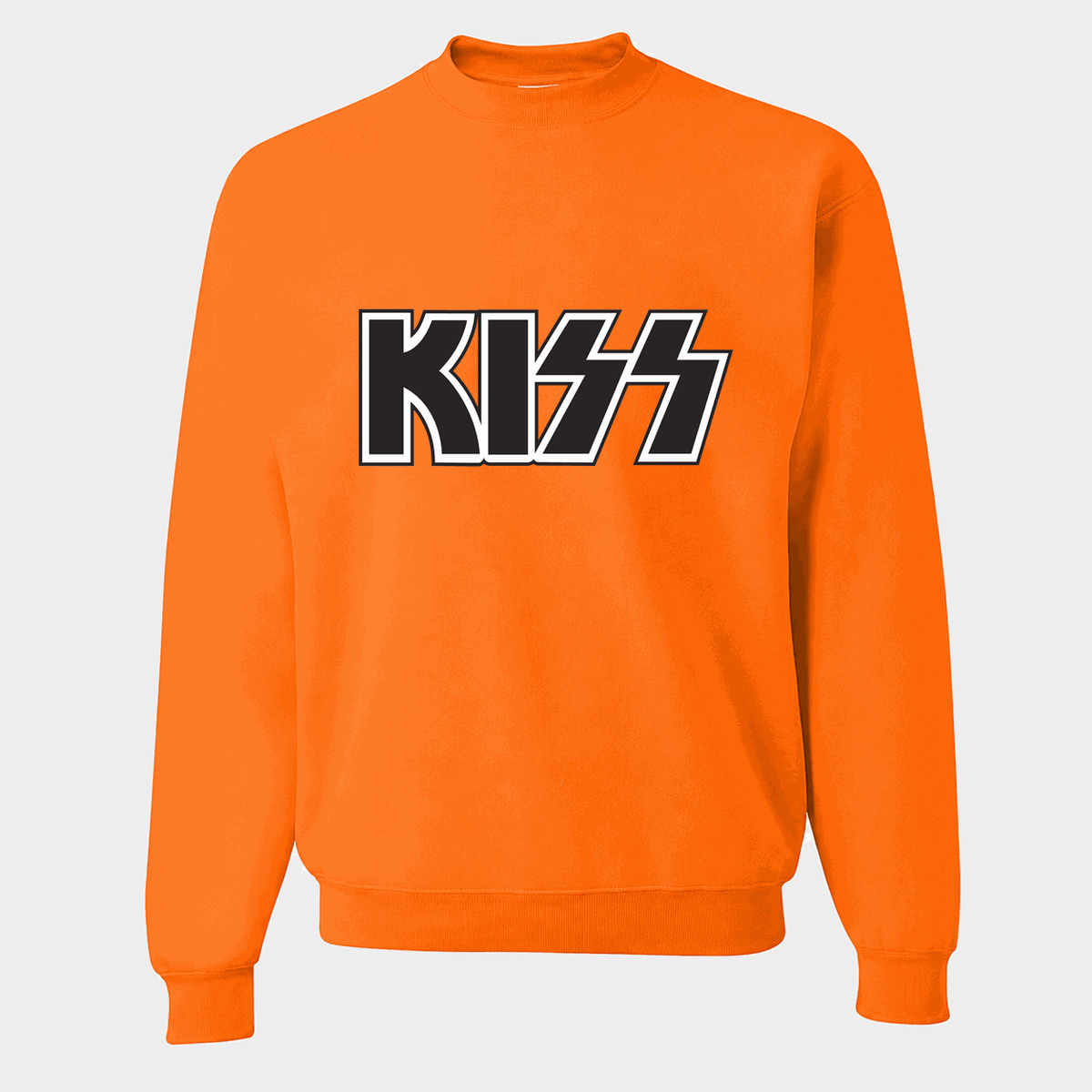 Men's KISS Crewneck Sweatshirt - Orange