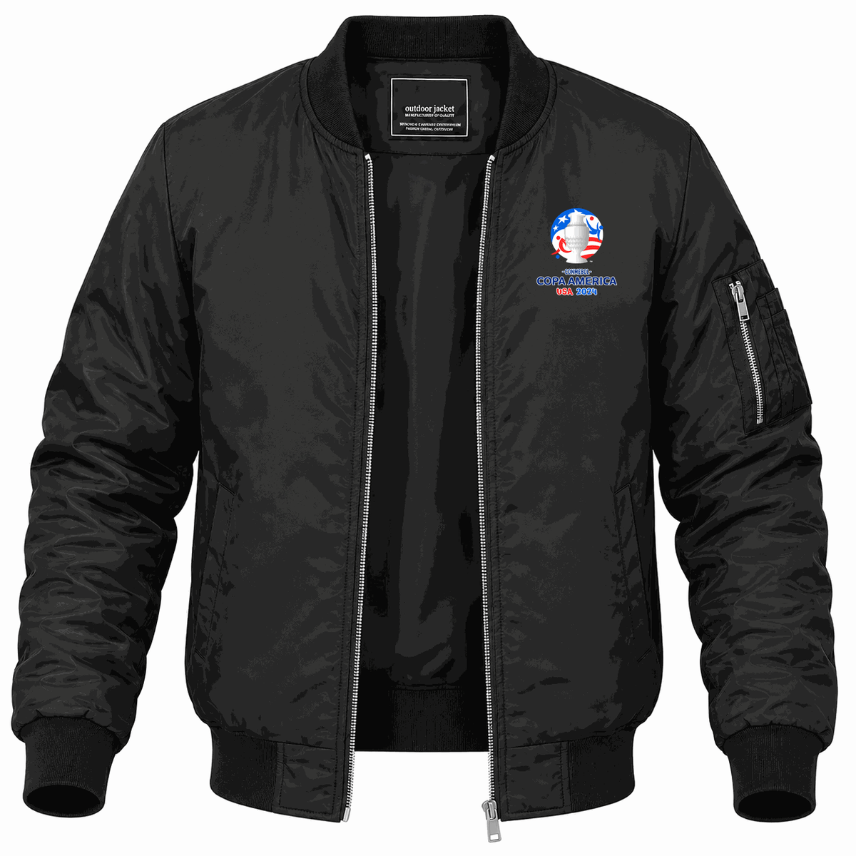Men's Copa América 2024 logo Lightweight Bomber Jacket - Black