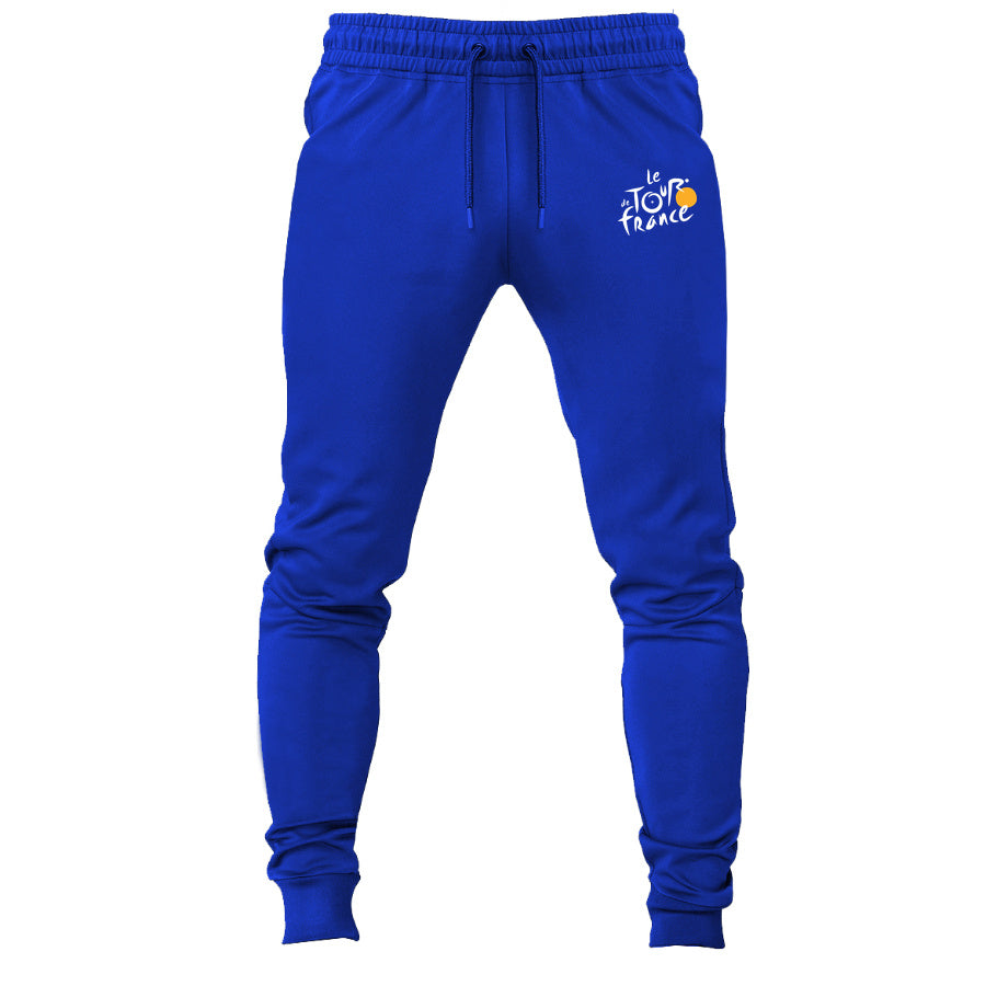 Tour de France White joggers sweatpants - Royal Blue