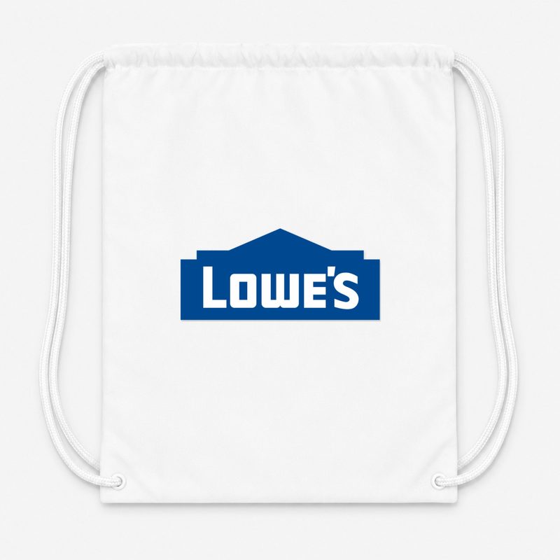 Lowes Min Drawstring Bag - White