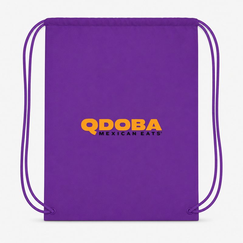 Qdoba Drawstring Bag - Purple