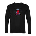 Men's Los Angeles Angels Polyester Long Sleeve T-Shirt - Black